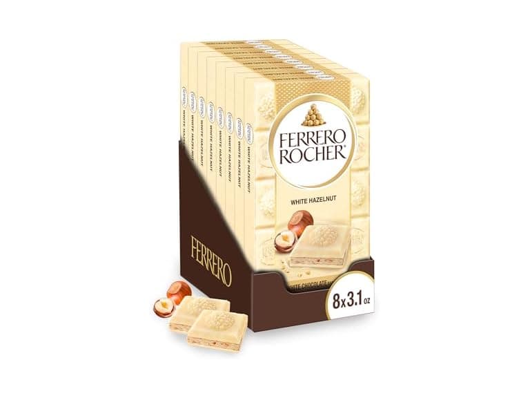 Ferrero Rocher White Choc Hazelnut Bars - Image 1