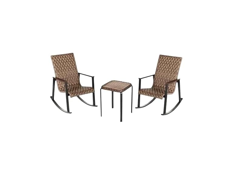 Four Seasons Courtyard Bayside 3 Piece Wicker Patio Furniture - Image 1