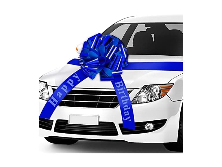 Happy Birthday Car Bow Big Car Ribbon - Image 1