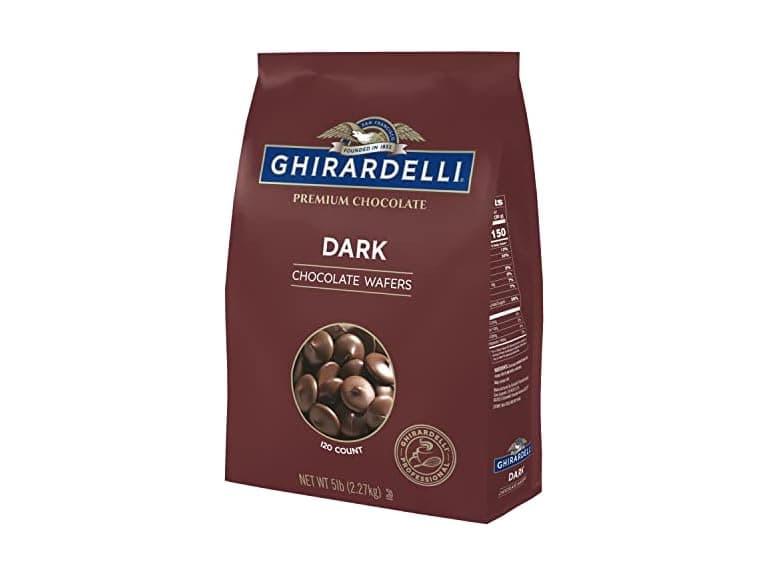 Ghirardelli Dark Chocolate Wafers 5lb - Image 1