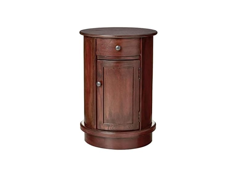 Round Side Storage End Table - Image 1