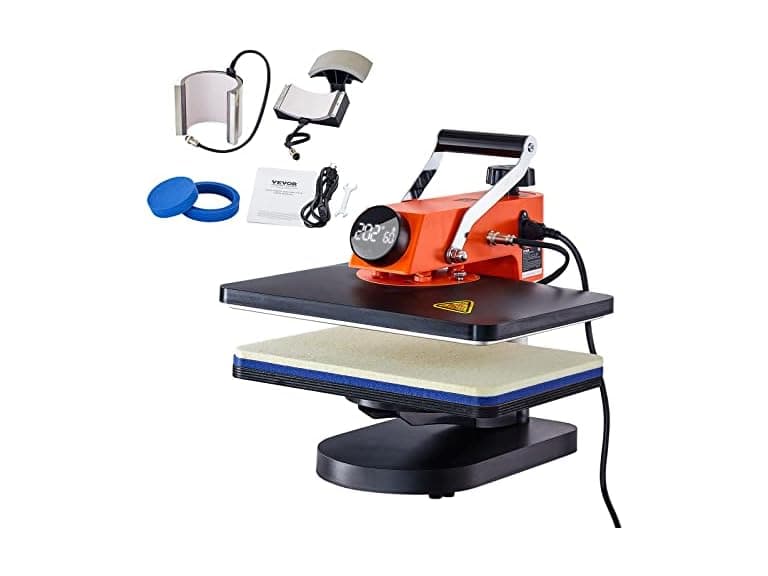 5-in-1 Heat Press Machine, 12" x 15" Fast