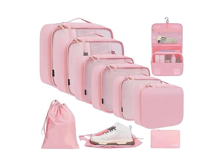 10 Pc Packing Cubes Luggage Organizers - Image 1