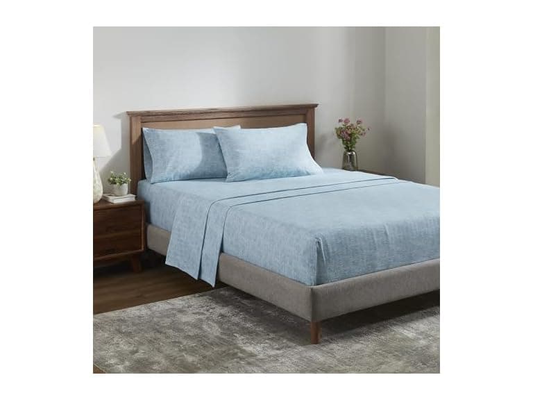 Superior Melange Flannel Cotton, Ultra-Soft Brushed Sheets - Image 1