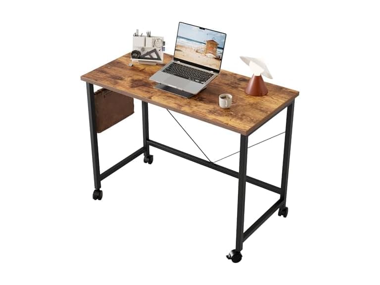 40 Inch Rolling Computer Desk With - Image 1