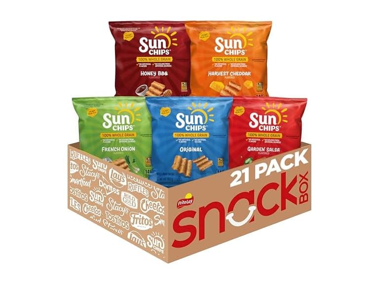 21PK SunChips 100% Whole Grain Chips, Variety - Image 1
