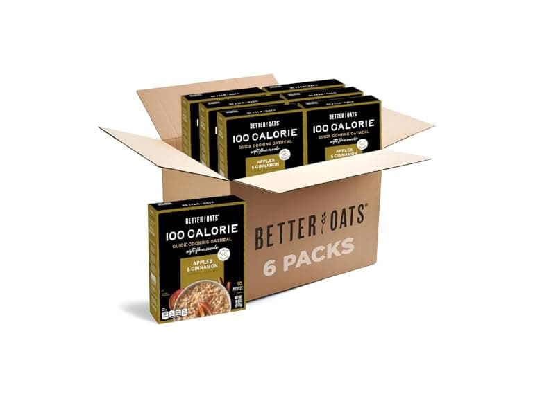 6PK Better Oats Apples and Cinnamon Oatmeal - Image 1