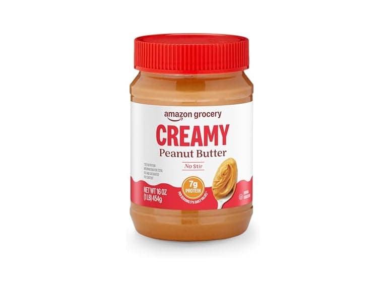 Amazon Grocery, Creamy Peanut Butter, No Stir - Image 1