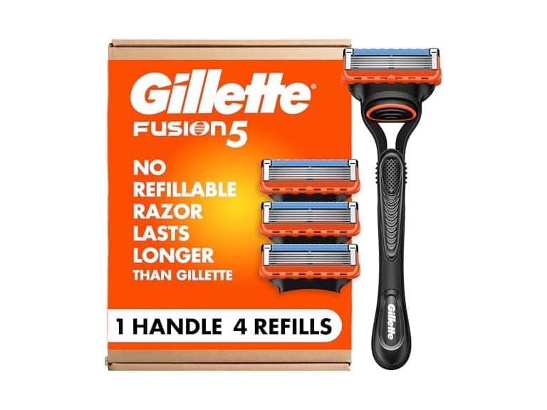 Gillette Fusion5 Razor + 4 Blade Refills - Image 1