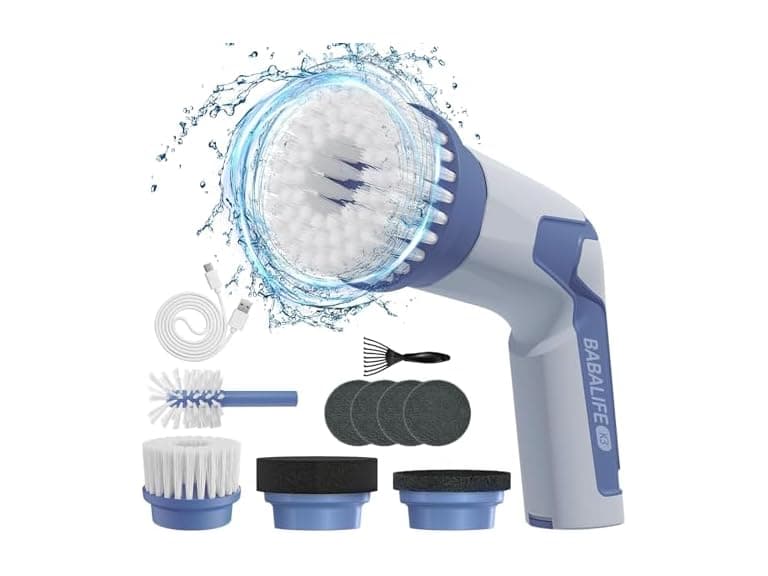 Electric Spin Scrubber w/ 8 Brush Heads - Image 1