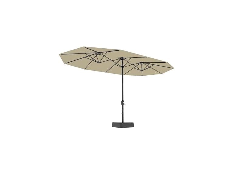 GarveeLife 15 ft Large Patio Umbrella with Base Included - Image 1