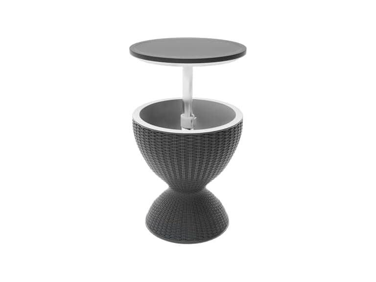 Black Patio Bar Side Table - Image 1