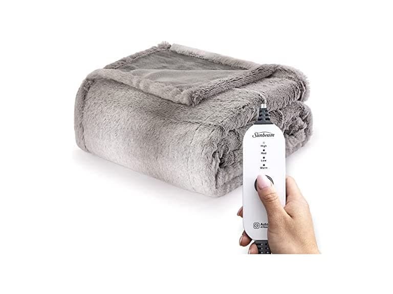 Sunbeam Royal Faux Fur Heated Throw - Image 1
