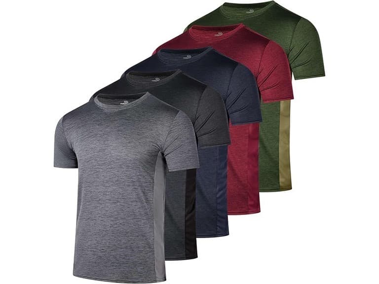 (5PK) Men's Active Performance T-Shirts - Image 1