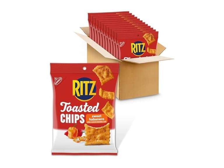 12PK RITZ Toasted Chips Sweet Habanero Crackers - Image 1