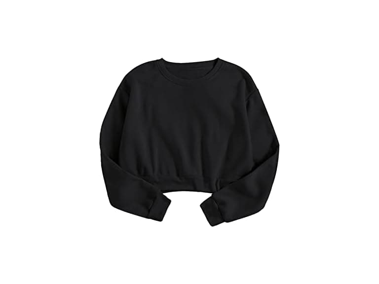 Verdusa Women (S) Basic Long Crew Sweatshirt - Image 1