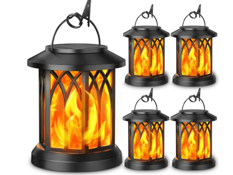 4 Pack Solar Lantern Outdoor Lights - Image 1