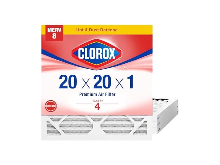 20x20x1 Air Filter MERV 8 4pk - Image 1