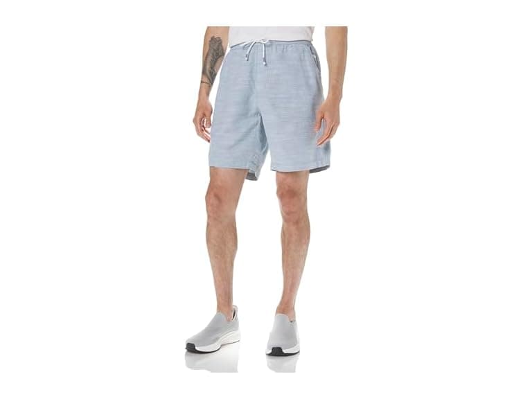 Unionbay Men Marina Cotton Slub Elastic Shorts - Image 1