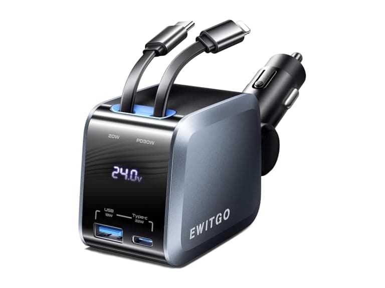 EWITGO Retractable Car Charger