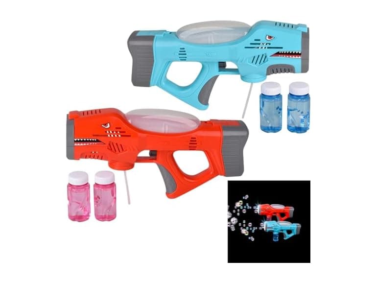 11.25 Inch Light-Up Bubble Shark Blaster - Image 1