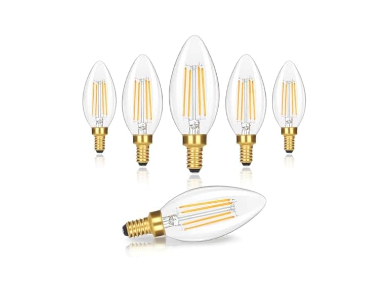 GoBright Dimmable E12 Candelabra LED Light Bulbs Warm White - Image 1