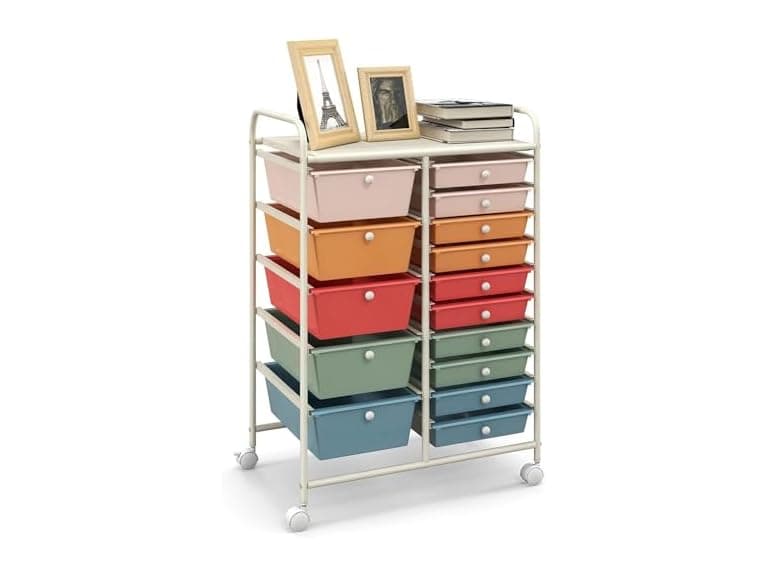 LUARANE Rolling Cart with 15 Drawers - Image 1