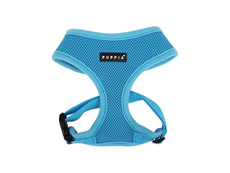 Puppia Soft Dog Harness No Choke Sky Blue XS - Image 1