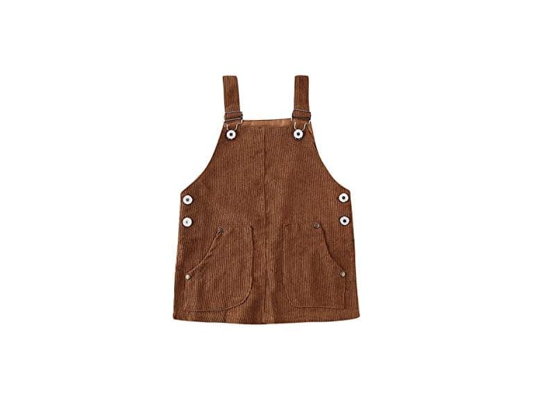 Mubineo Toddler (4T) Baby Girl Corduroy Kids Bib - Image 1