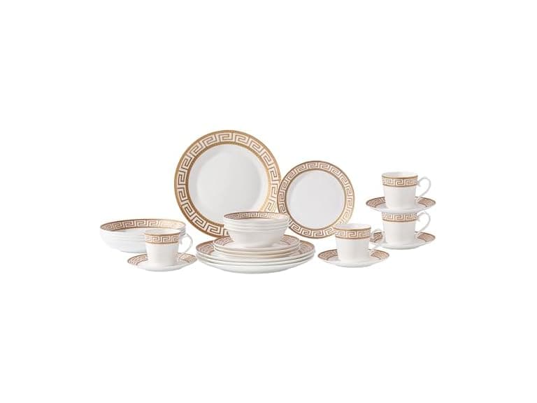 Lorren Home Trends 24 Piece Bone China Dinnerware Set - Image 1