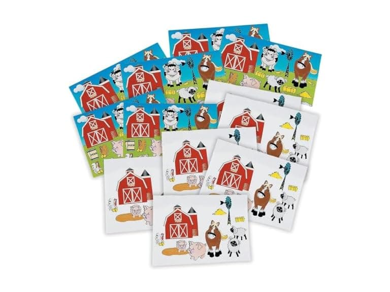 Fun Express - Farm Stickers- 1 Dz Sheets - Image 1