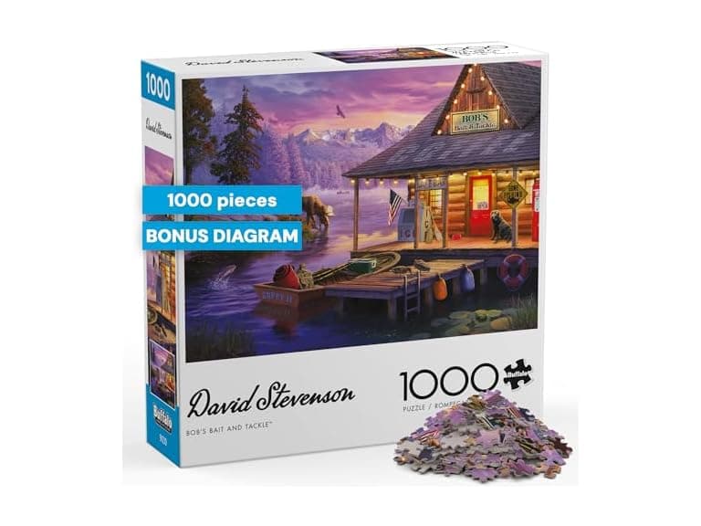 Bob's Bait & Tackle,1000 Piece Cabin Puzzle - Image 1