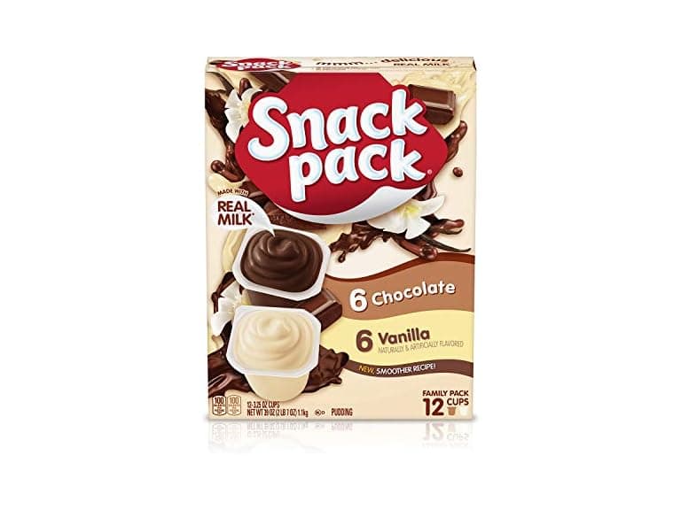 12CT Snack Pack Chocolate and Vanilla Pudding Cups - Image 1