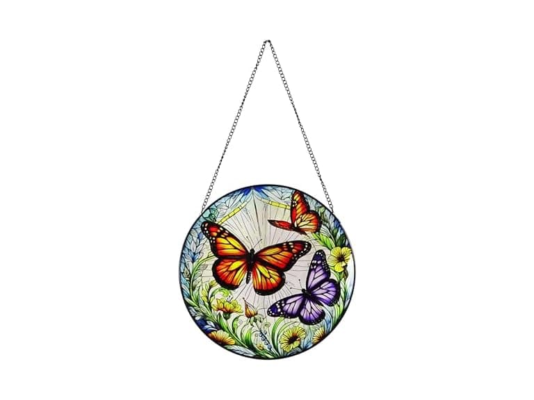 Alpine Corp Butterfly Suncatcher 8in - Image 1