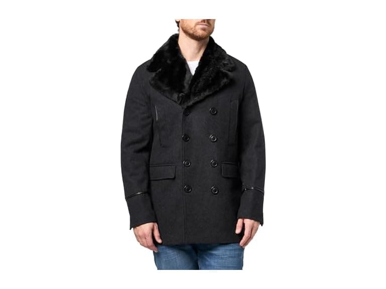 KARL LAGERFELD Paris Mens Outerwear Wool Coat (Open Box) - Image 1