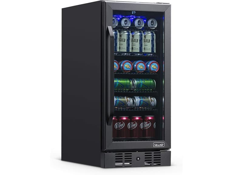 Newair Built-in Beverage Black Fridge - 96 Cans - Image 1