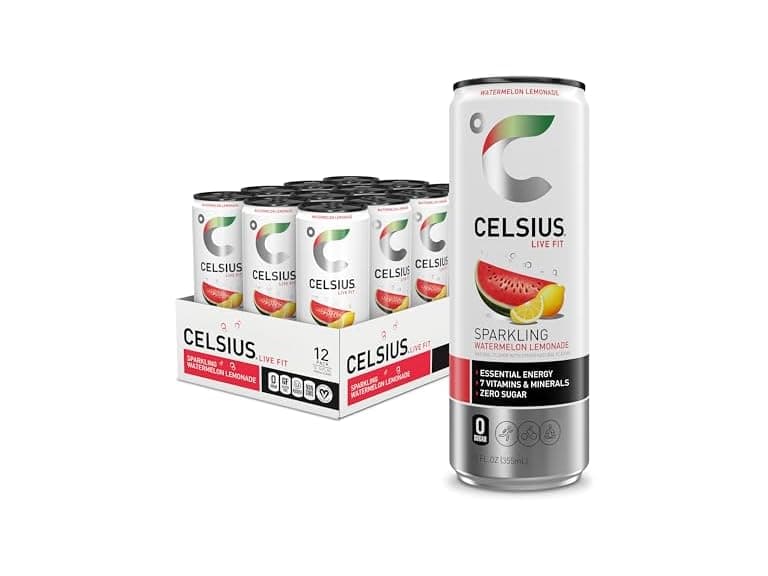 12PK CELSIUS Sparkling Watermelon Lemonade - Image 1