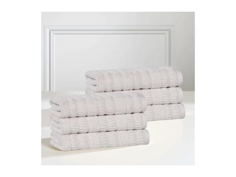Superior 6PC Luxurious Classic Hand Towels - Image 1