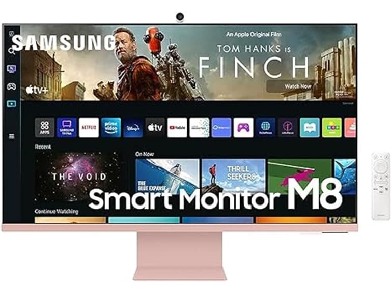 Samsung 32" M80C 4k Smart Monitor | Sunset Pink - Image 1
