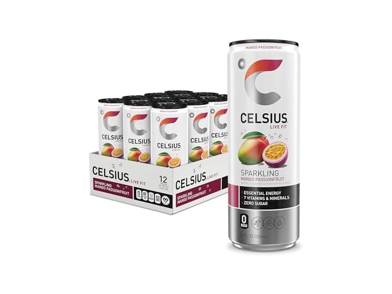 12PK CELSIUS Sparkling Mango Passionfruit - Image 1