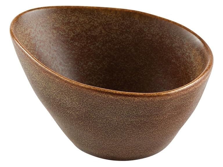 47th & Main Glazed Ceramic Egg Shaped Angled Serving Dish - Image 1