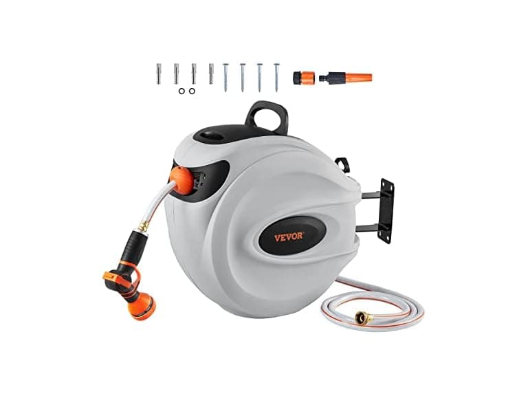 VEVOR Retractable Hose Reel, 115 ft - Image 1