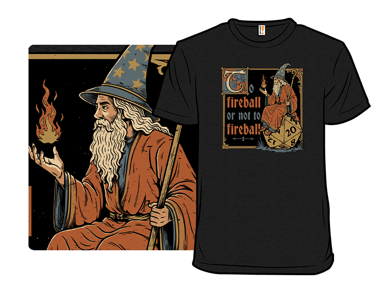 Medieval Wizard Fireball - Image 1