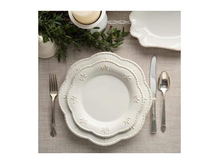 Heritage Beads 9-Inch Stoneware Salad Plates  - Image 1