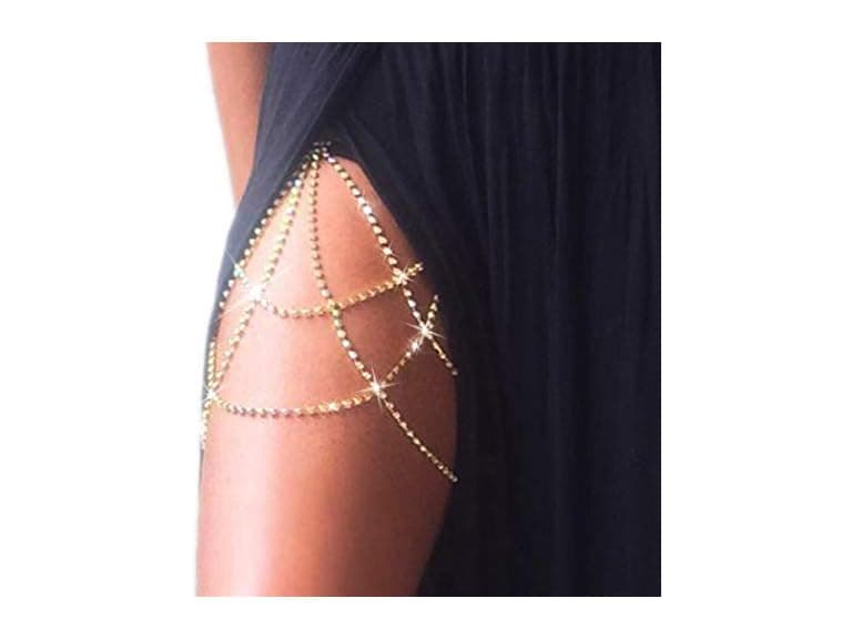 2 Pack Sparkly Thigh Chains for Women - Image 1