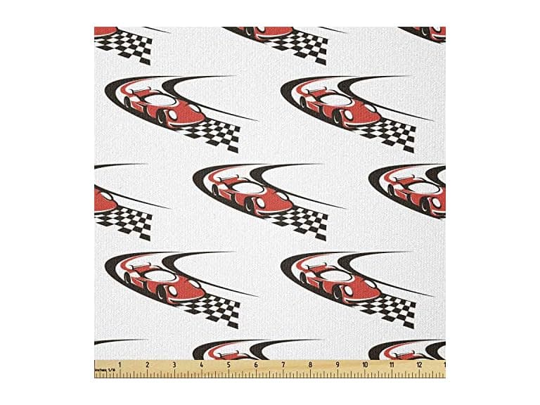 Ambesonne Cars Fabric by The Yard - Image 1