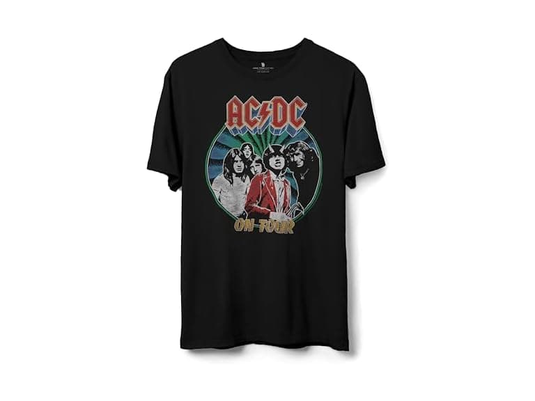Junk Food ACDC On Tour Black Tee - XL - Image 1