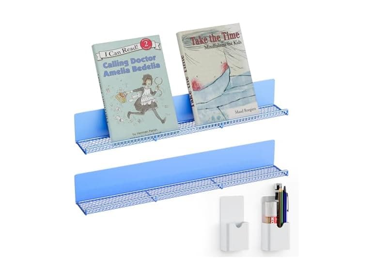DTUQYX Magnetic Book Shelf for Whiteboard, 2PK - Image 1