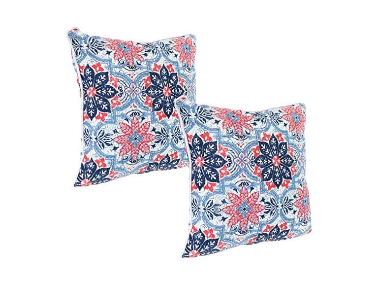 Sunnydaze Set of 2 Outdoor Throw Pillows