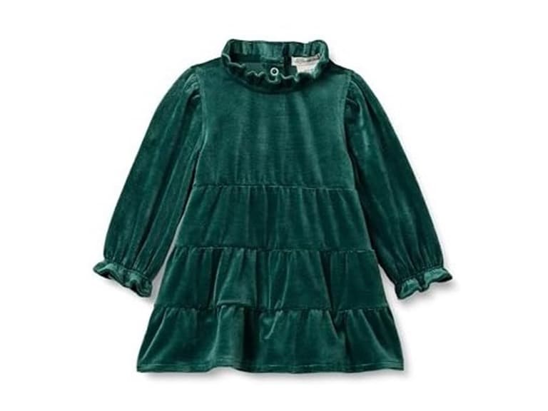Amazon Essentials x Sofia Grainge Baby Girls Long Sleeve Velour Dress - Image 1